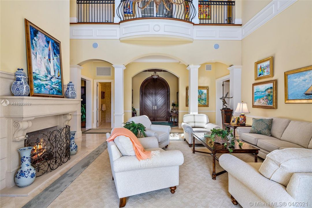 Foyer and Living Room