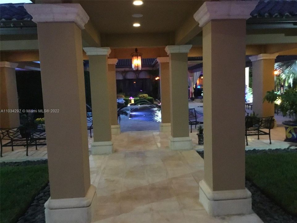 Walkway from Cabana to Pool area