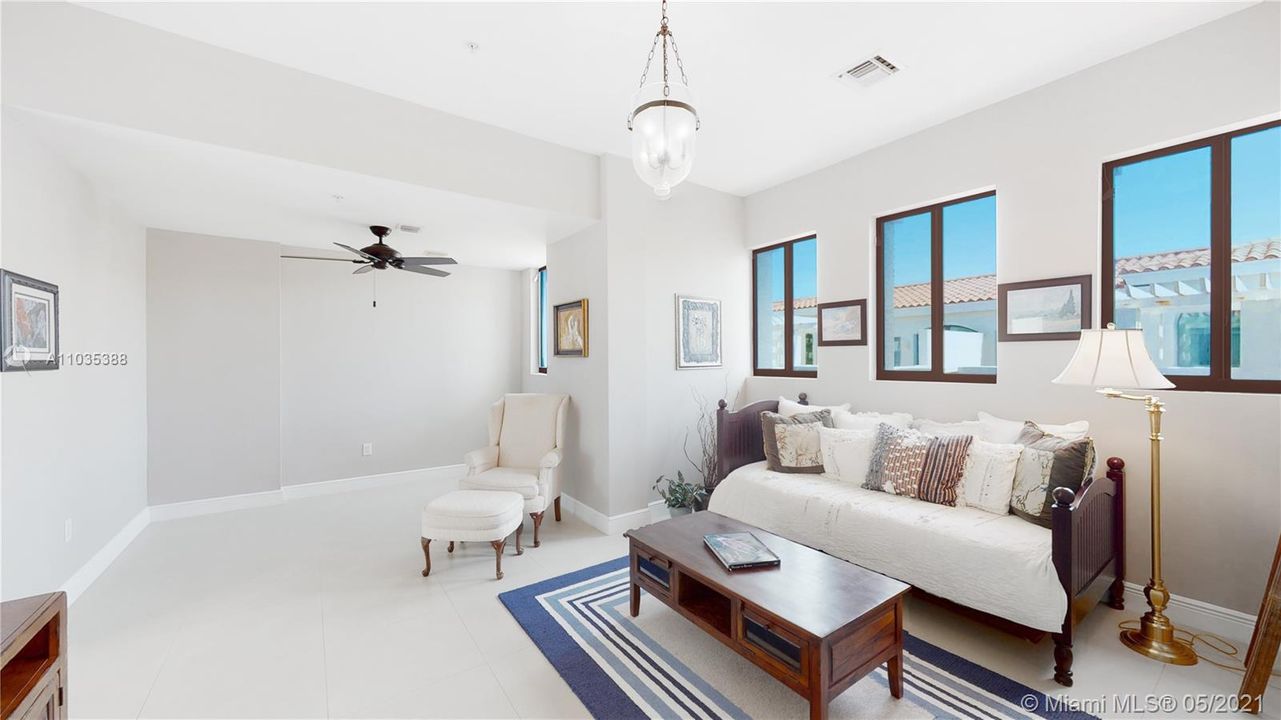 Top floor bedroom - Bathroom suite ideal where ceiling fan and back windows are. Plumbing is in place.