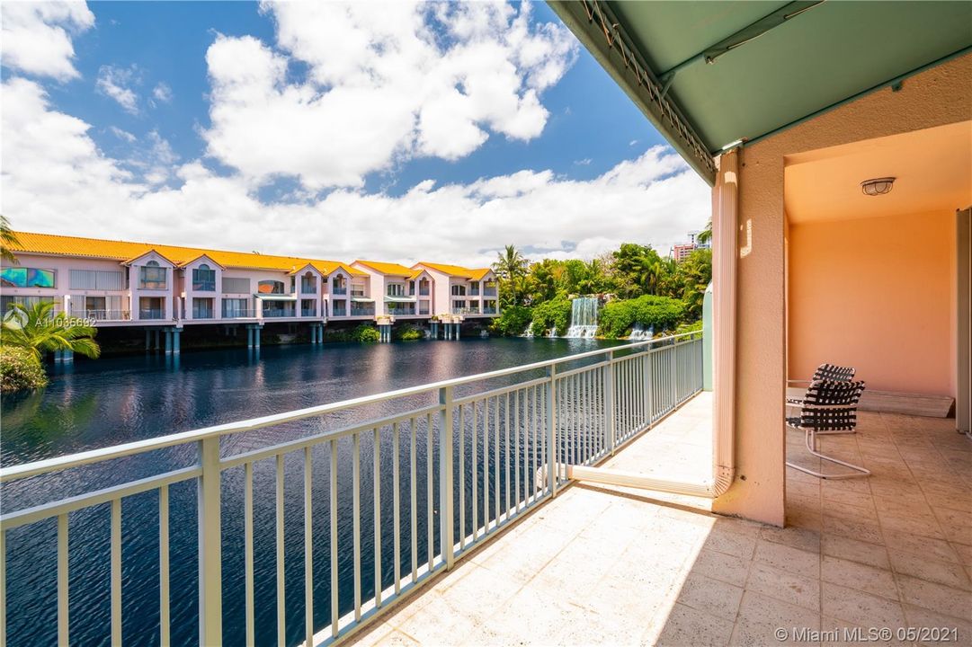 Views of the lake abound