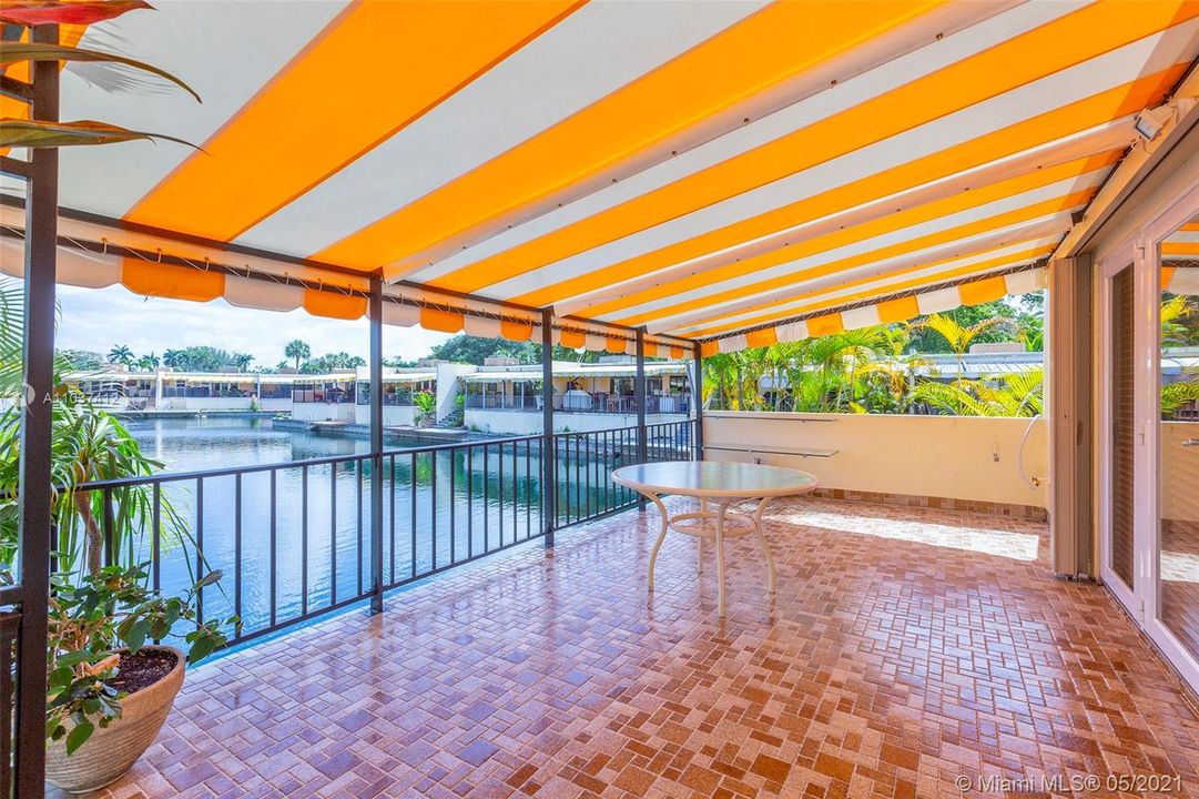 Exterior Living Area with a view