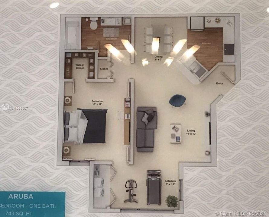Recently Rented: $1,475 (1 beds, 1 baths, 743 Square Feet)