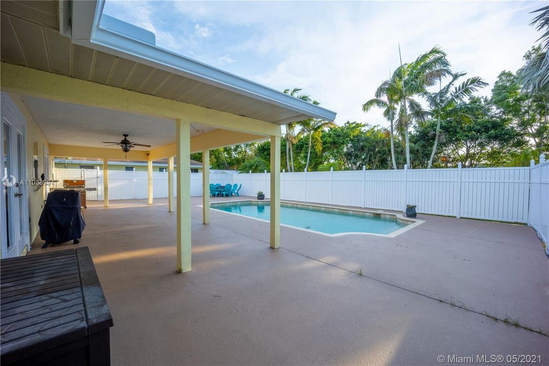 Pool, Patio and covered area