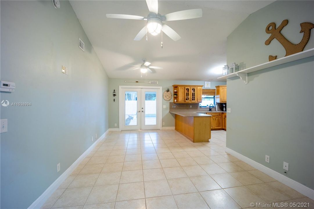 Family Room to Breakfast Nook and Kitchen