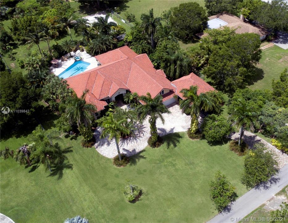 Aerial Front View of Home