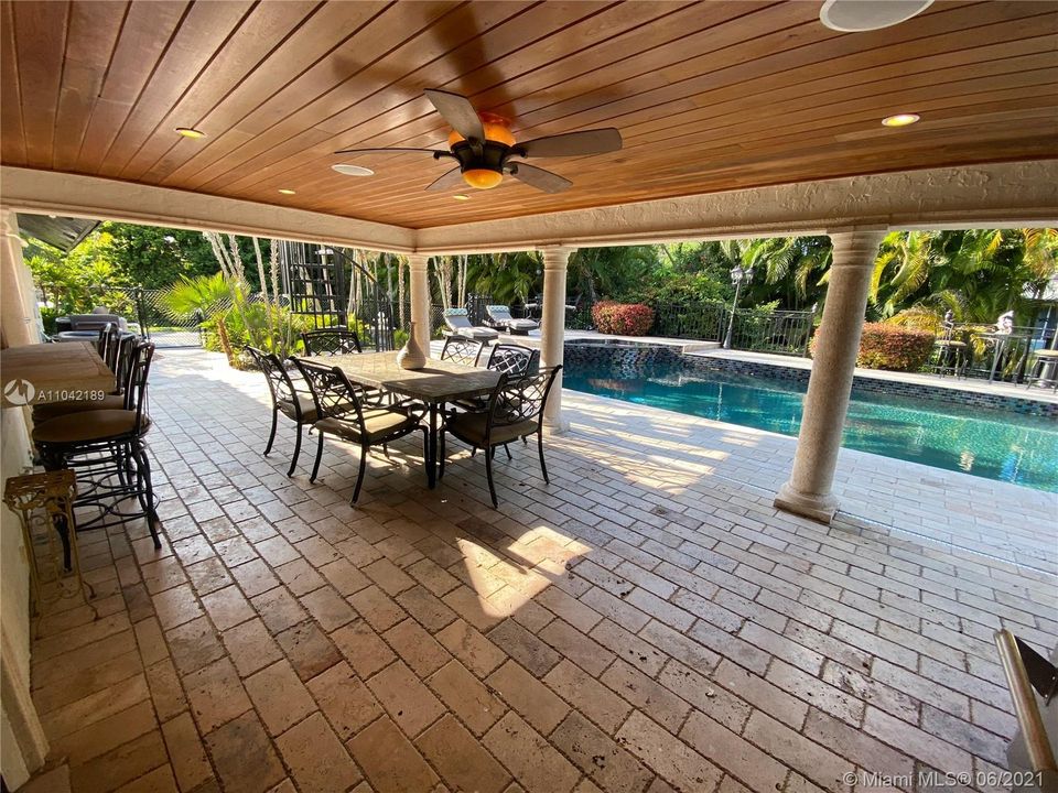 Patio, 2 doors leading to this area, Kitchen and Living Area