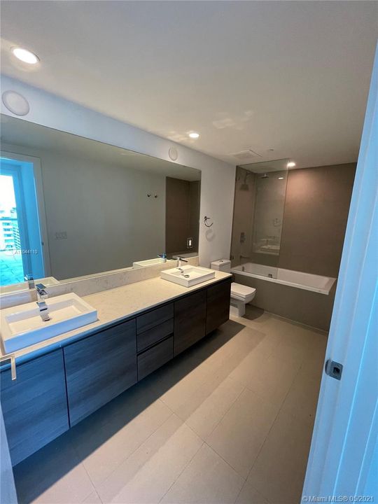 Master Bathroom With Dual Sinks