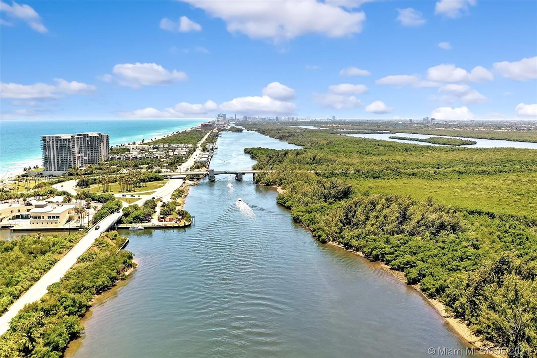 Southern view of Intracoastal waterway