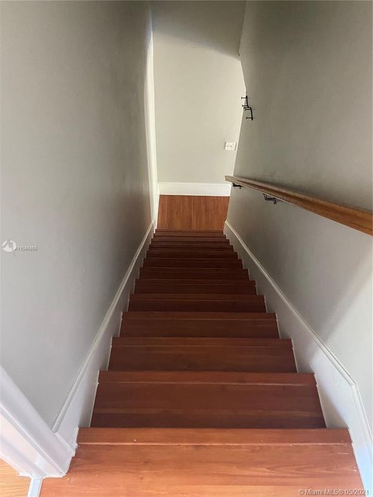 Stairwell from upstairs master bedroom.