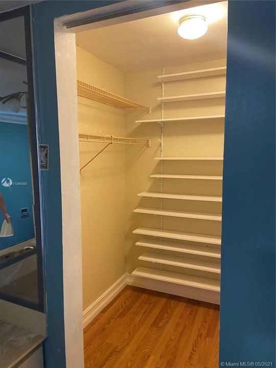 Upstairs master closet