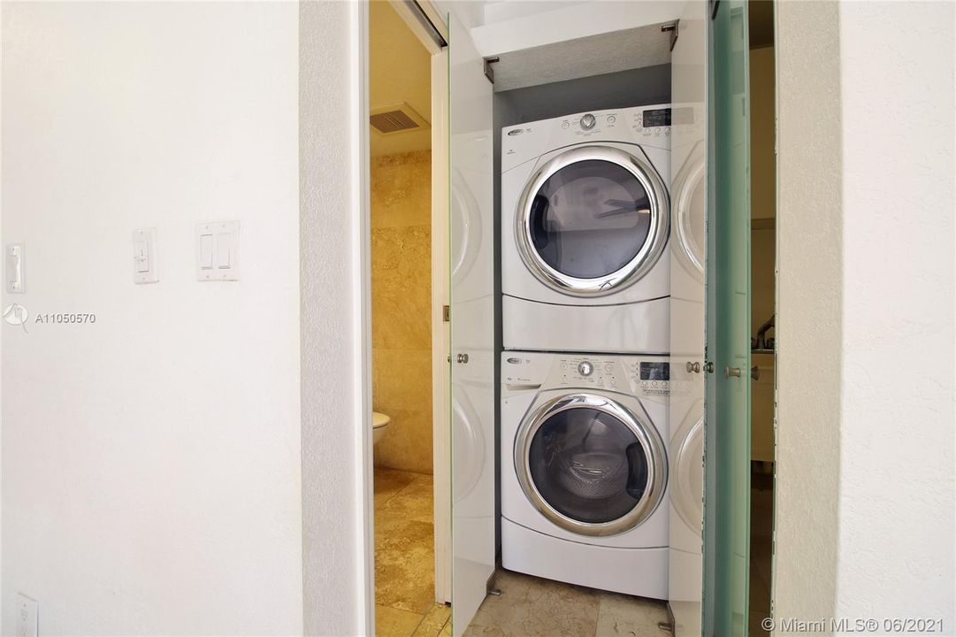 Top of the line washer & dryer.