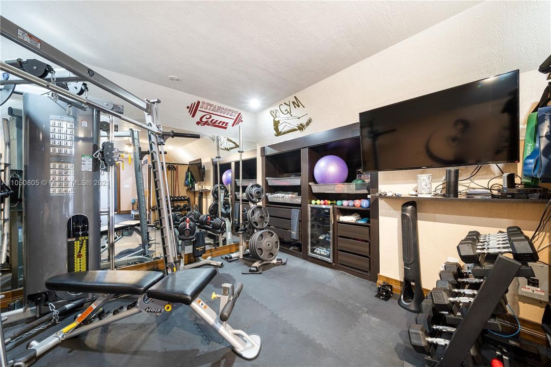 Photo of cottage /gym located above garage