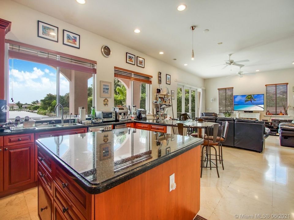 Large Kitchen open to the Family Room