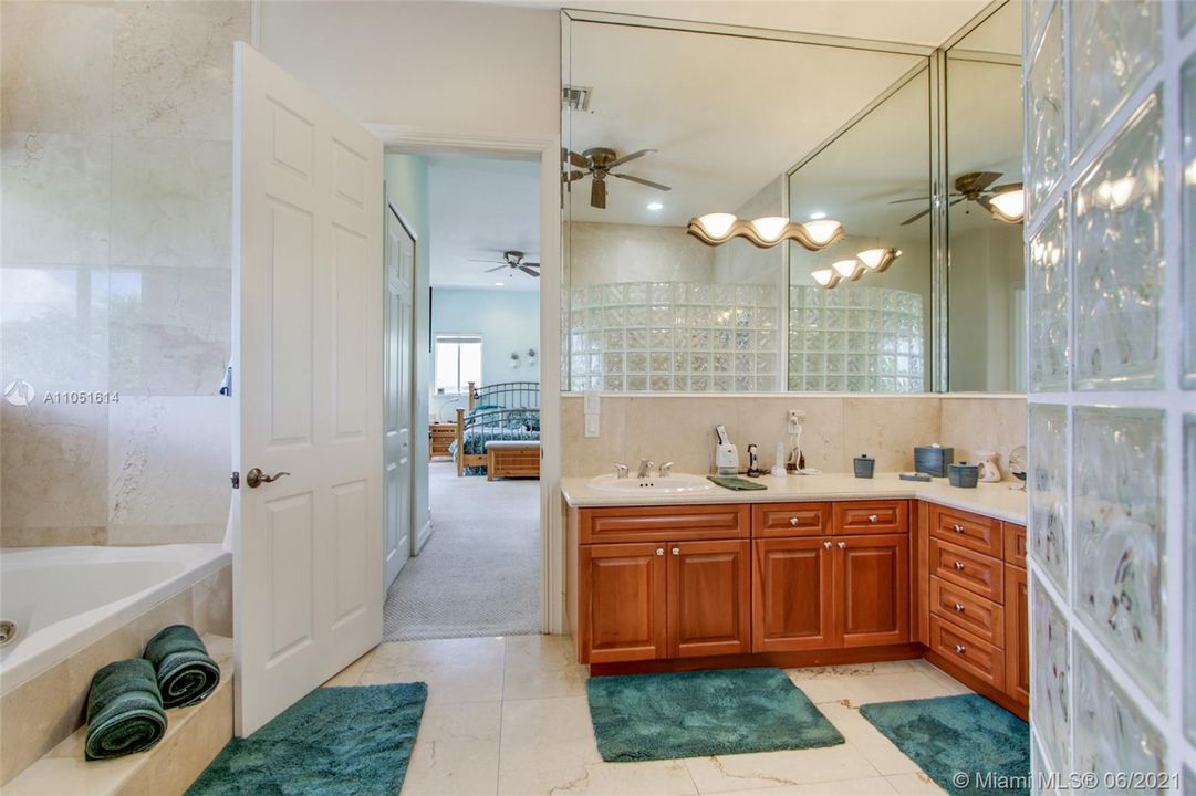 Large Master Bathroom with Dual Sinks