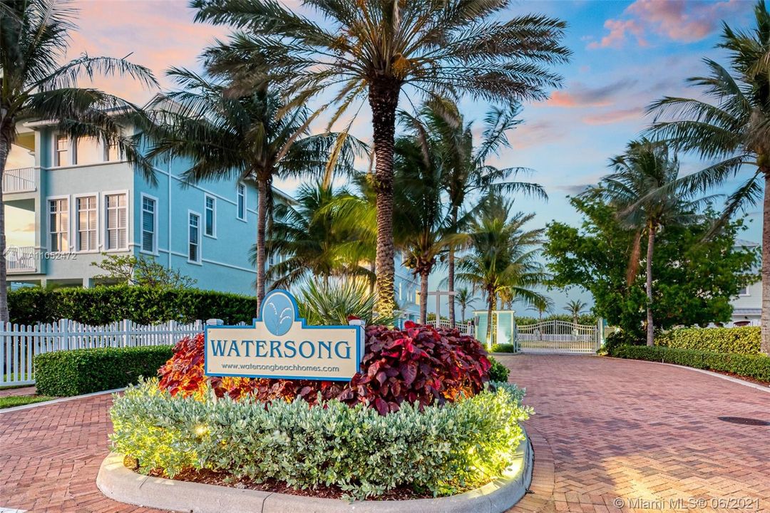 Watersong gated entrance