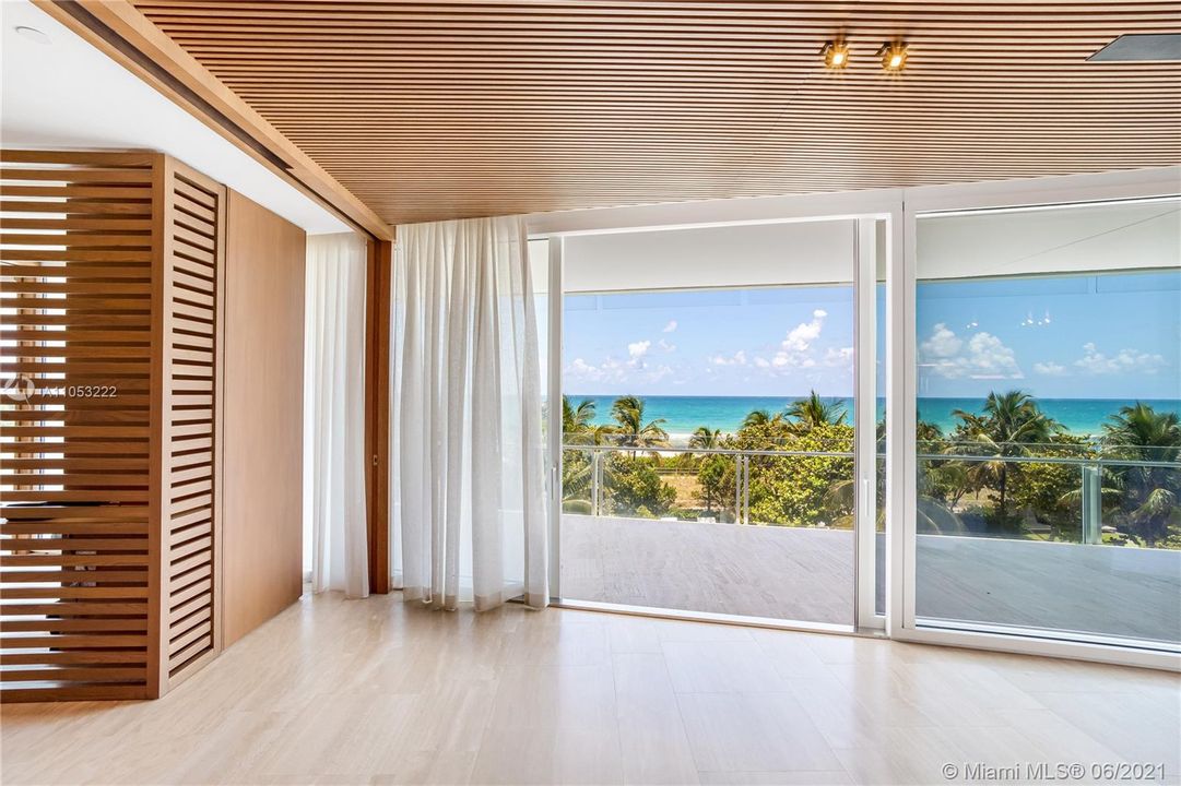 MASTER BEDROOM ENTRANCE AND OCEAN TERRACE
