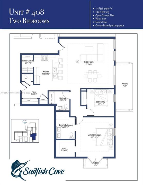 Recently Sold: $1,014,375 (2 beds, 2 baths, 1476 Square Feet)