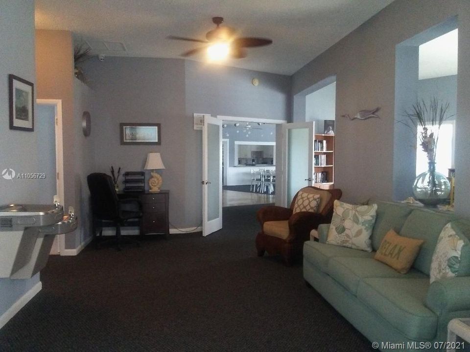 lobby area, straight ahead is clubhouse