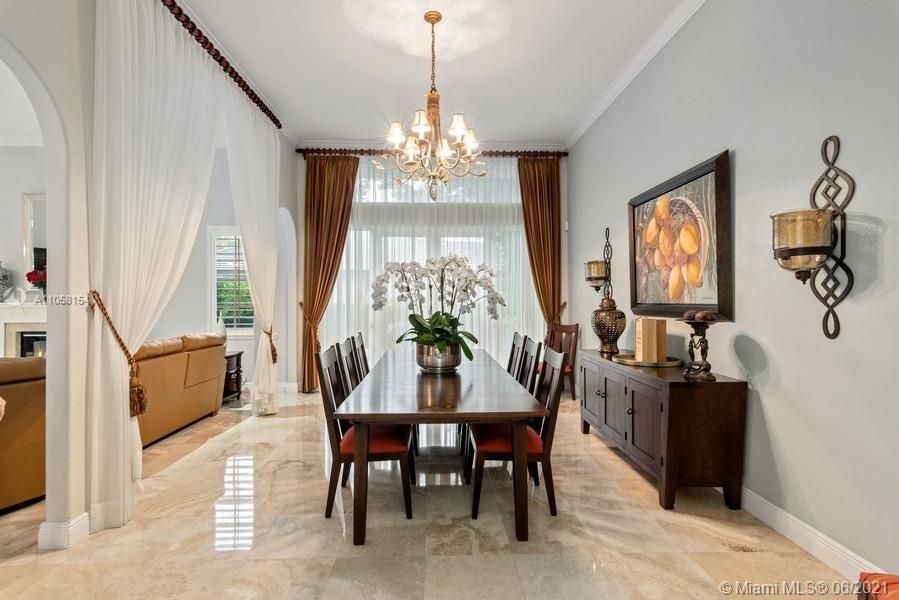 Formal dining room adjacent to family room.