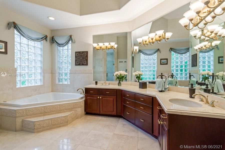 Master bathroom suite.