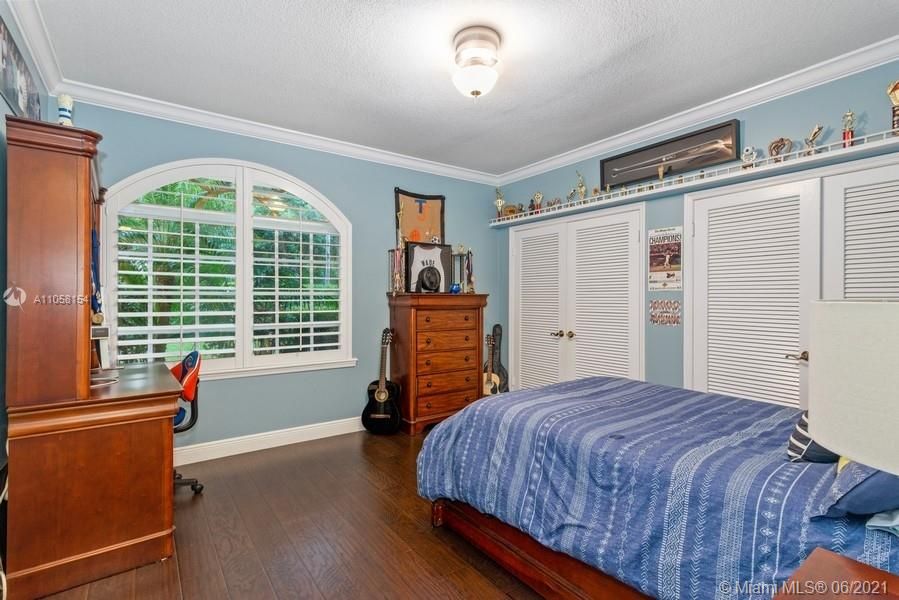 Third bedroom with double closets.