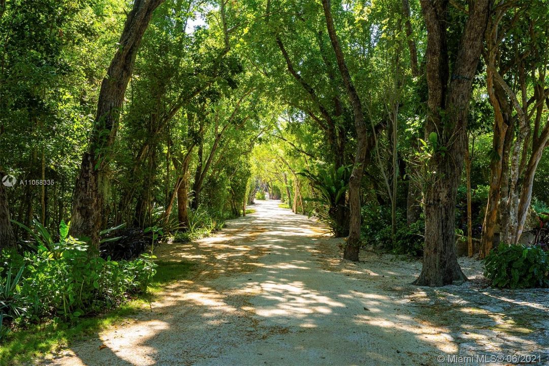 Driving path to the Main House