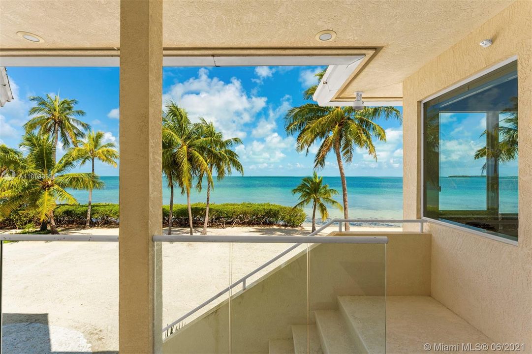 Living Room Balcony  - Stairways to Private Beach