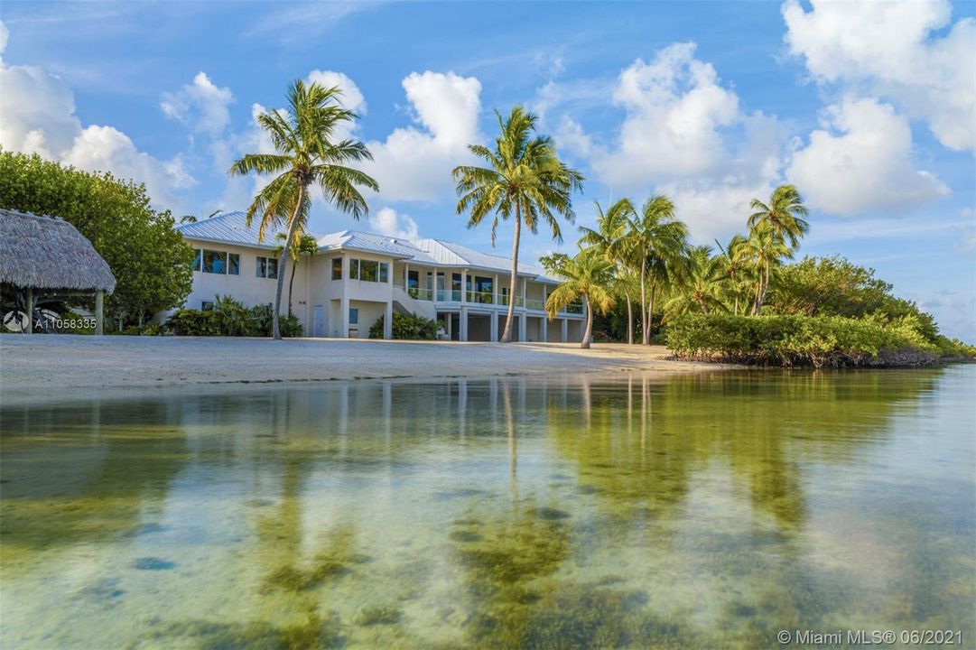 View of the Main House from the Private Beach