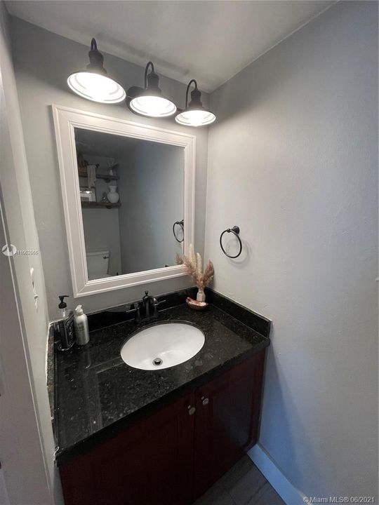 half-bath on a ground level