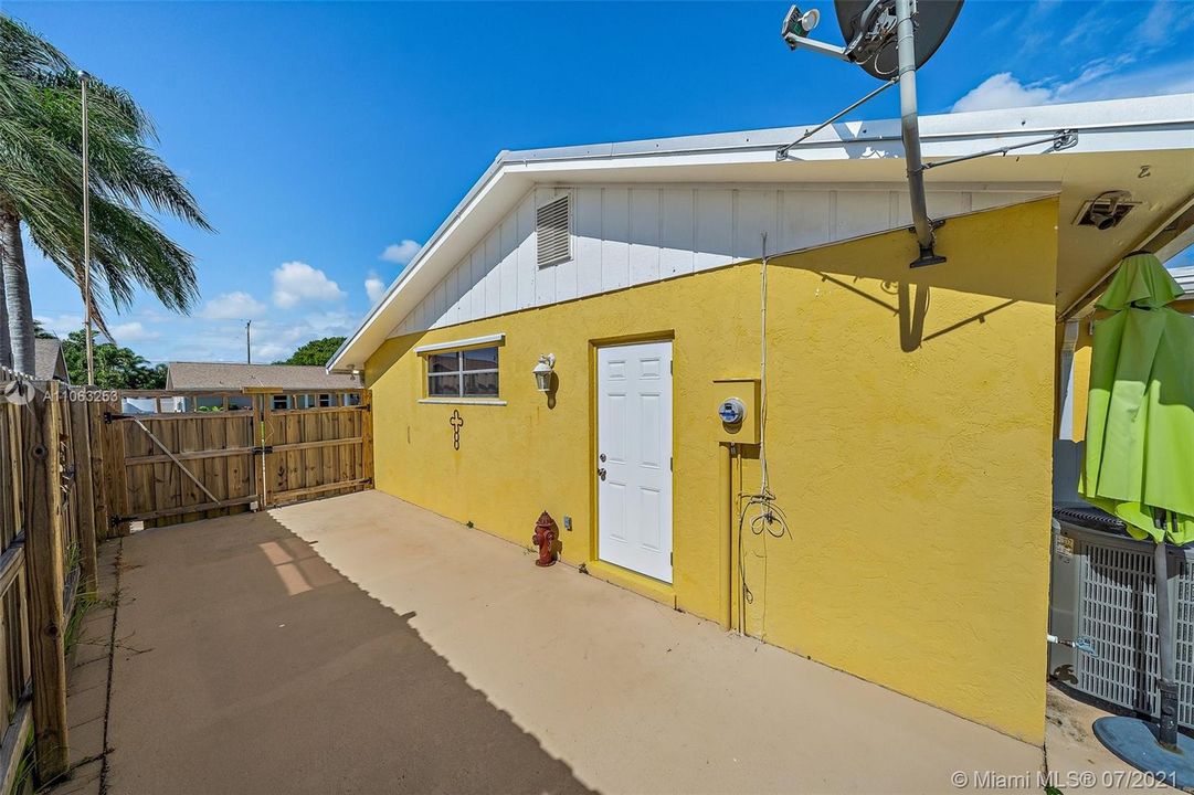 Gated Extended Side Driveway for Boat or RV