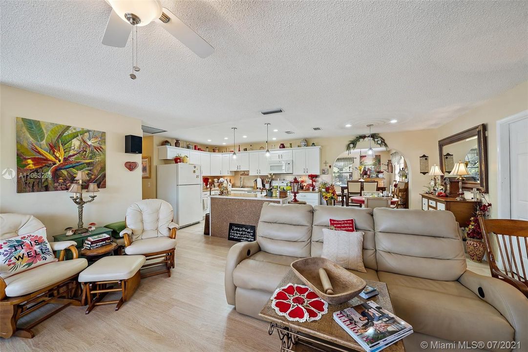 Family Room leading to Kitchen