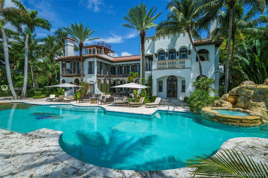 Tropical oasis on a huge double lot