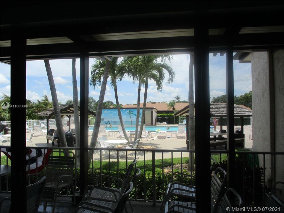 A view of pool area from CLUBHOUSE