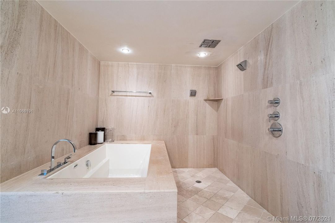 Master Bathroom - shower and bathtub