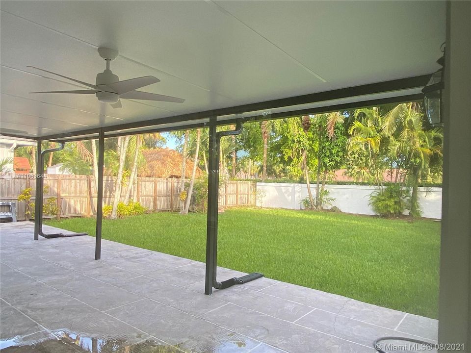 Back Yard Covered Terrace