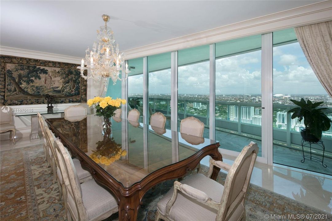 Formal Dining Room - west balcony