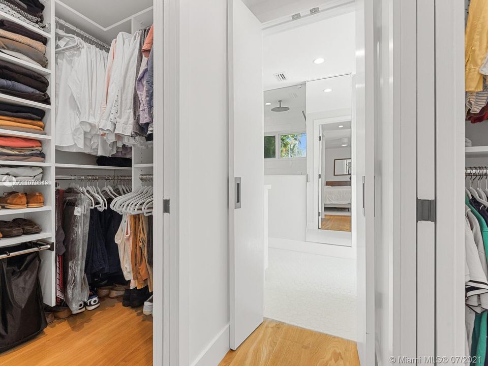 Double Walk-in Closets with Custom California Closet Systems