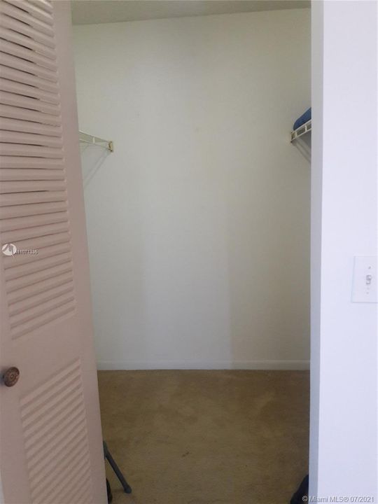 Main bedroom walk in closet