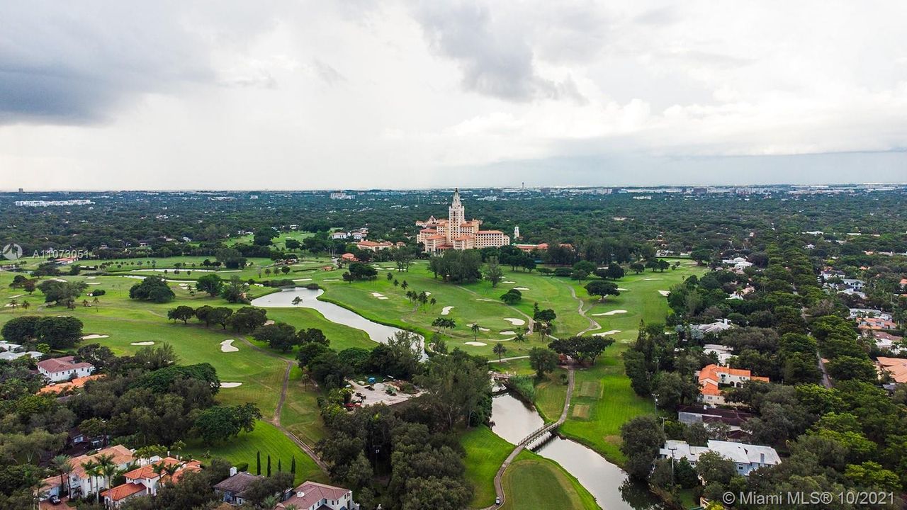 Arial over house _ Biltmore Hotel and Golf