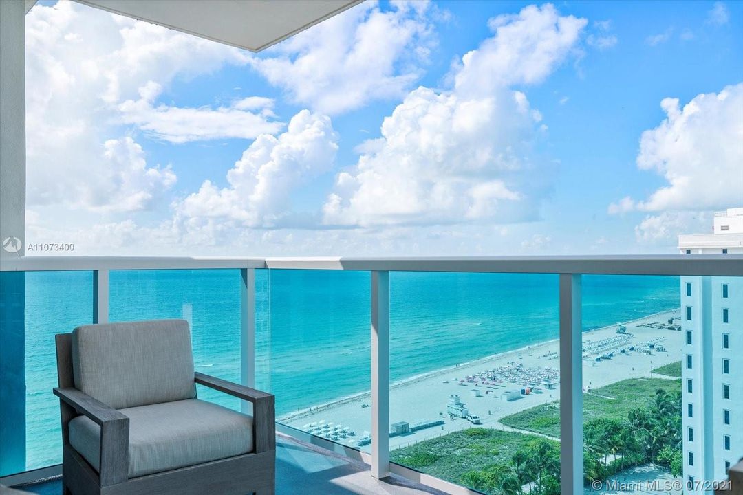 Ocean and beach views from your private balcony