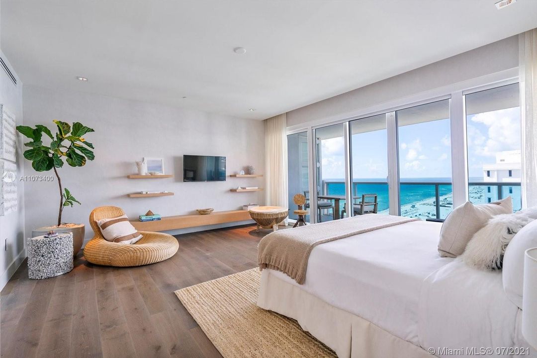 Master bedroom direct ocean and beach views