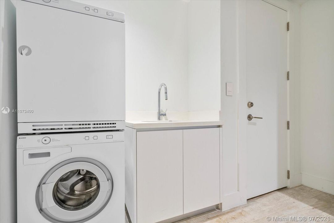 Separate laundry room