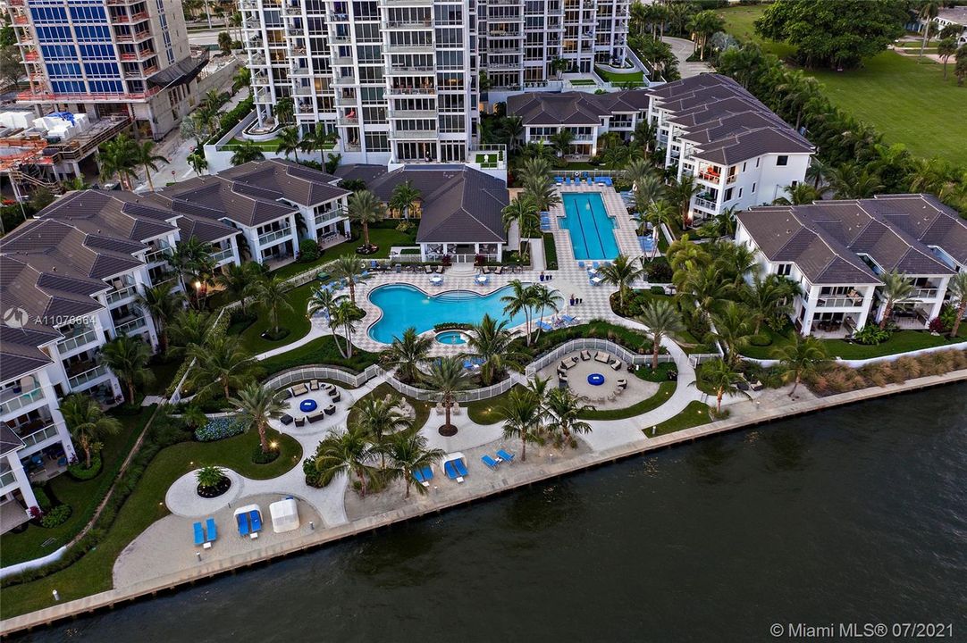 Aerial View of Water Club Amenities