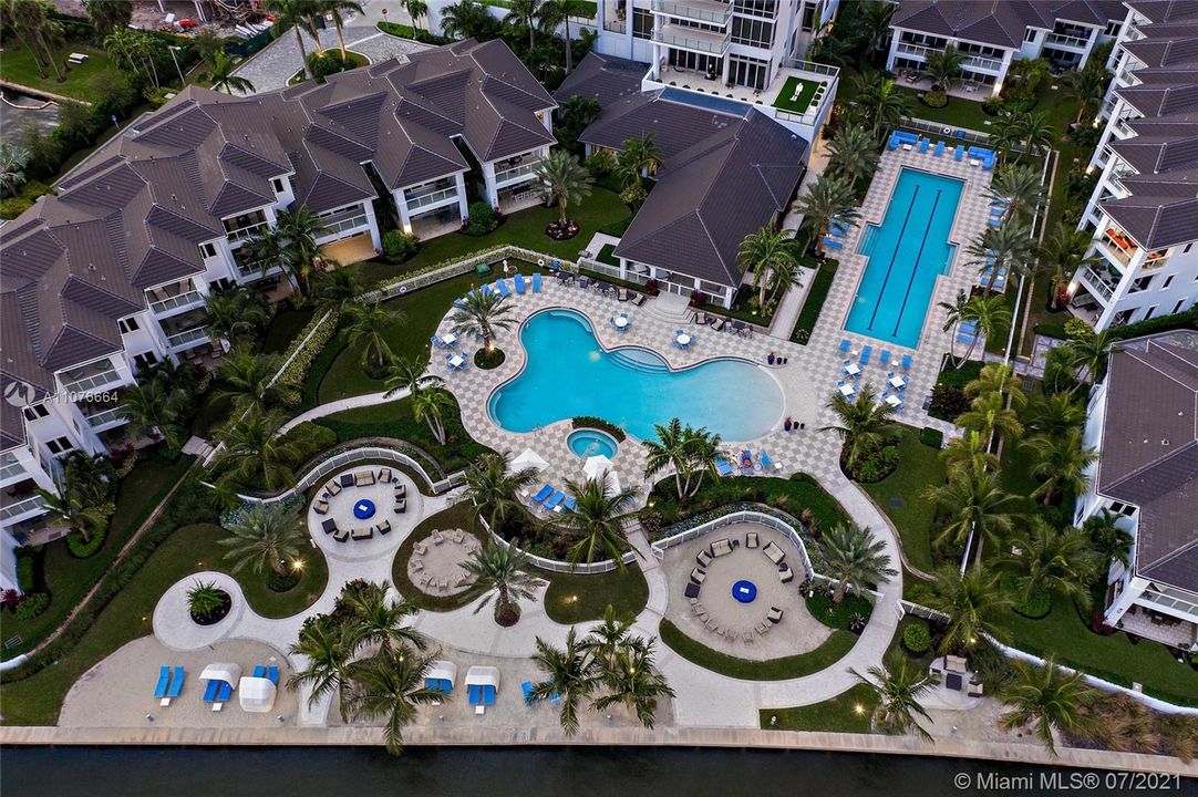 Aerial View of Water Club Amenities