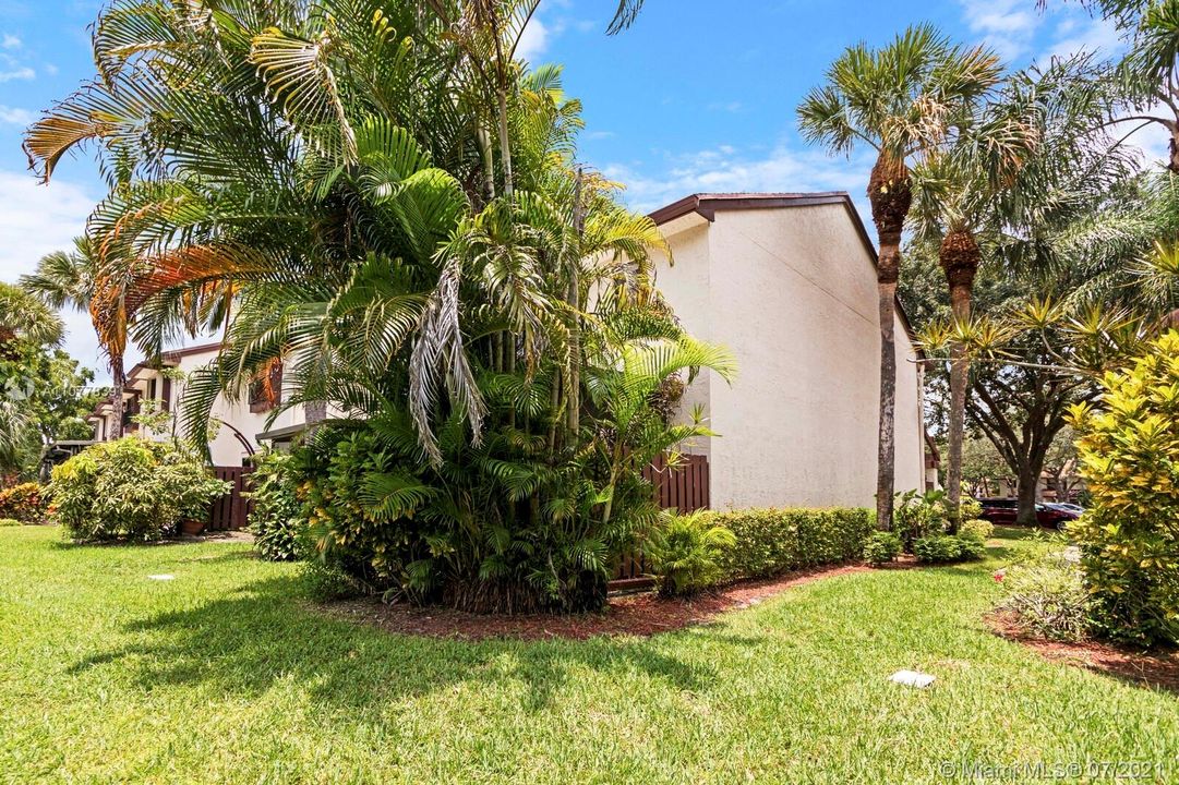 Plenty of green space around your corner town home