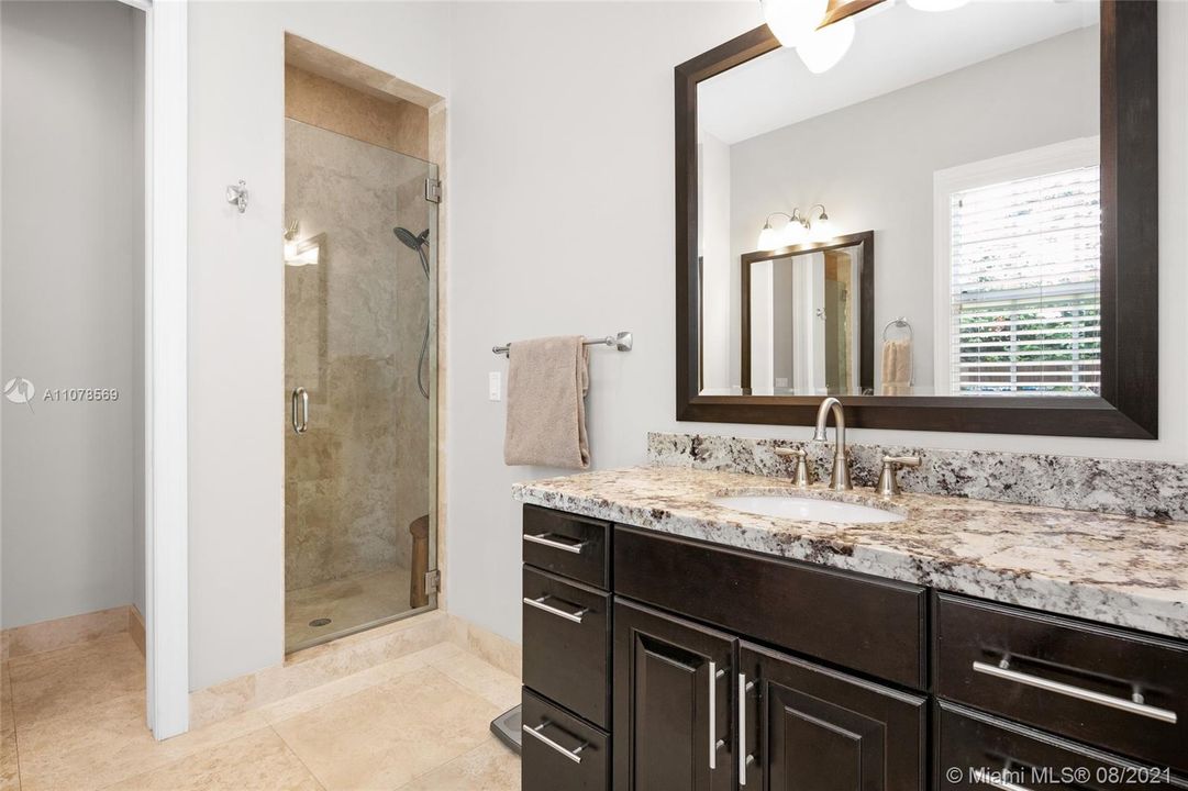 Primary Bathroom with Shower Stall, Duel Sinks