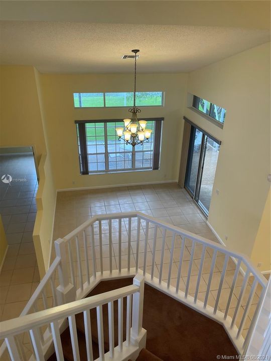 LIVING ROOM FROM UPSTAIRS