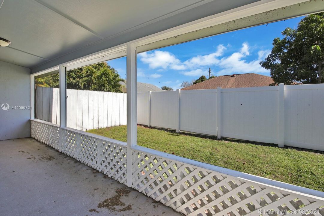 6075 Francis Street (Right Side) Screened Back Patio