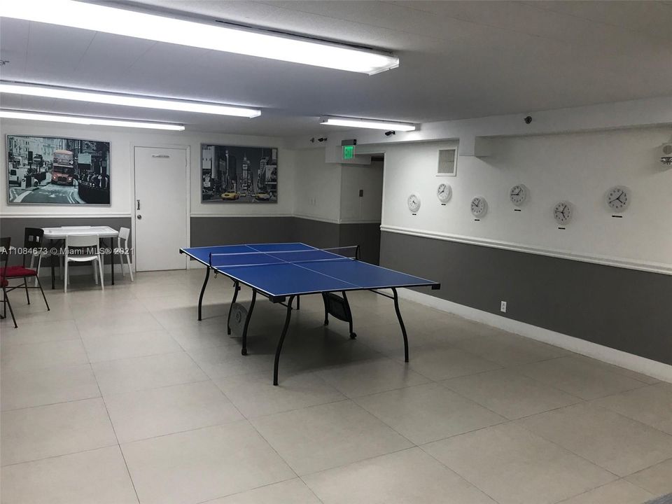 ping pong table club lounge