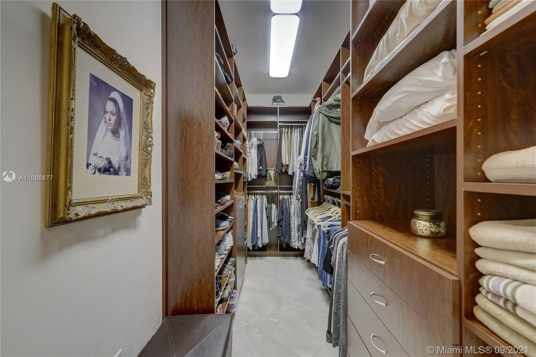 Larger of 2 Closets in Master Bedroom